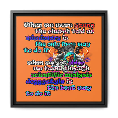 doggystyle - framed canvas art (crusta)
