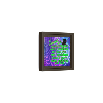 noticed you noticing - framed canvas art (purple wave)