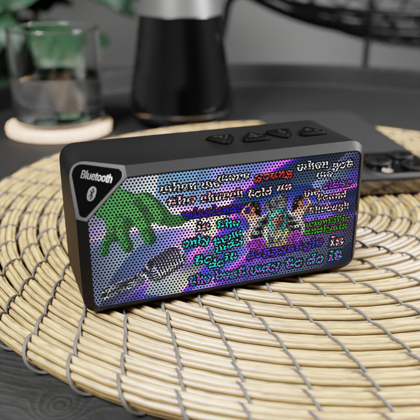 doggystyle - Jabba Bluetooth Speaker (grey-pink wave)