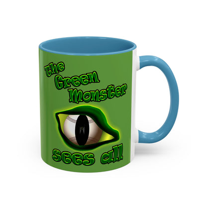 green monster - Accent Mug (green)