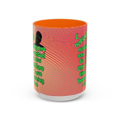 noticed you noticing - Accent Mug (yellow-orange wave)