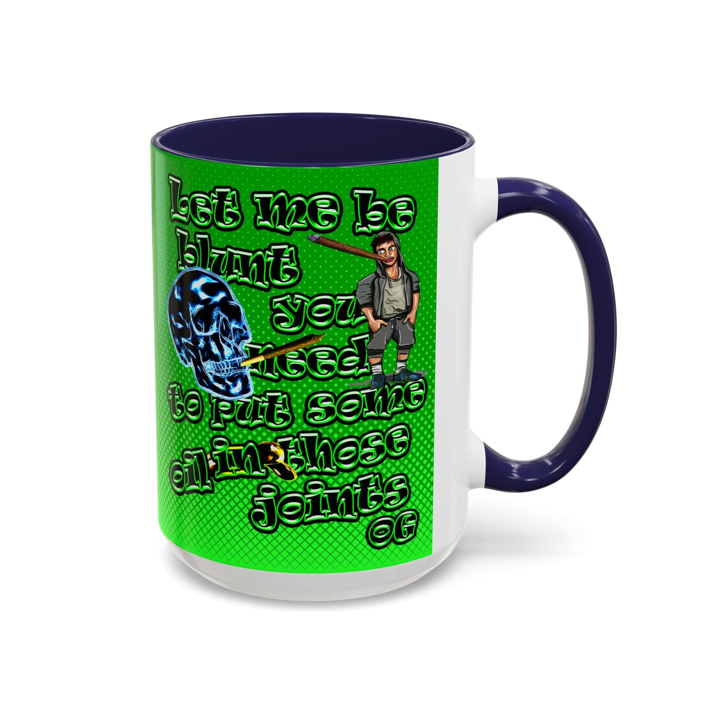 og - Accent Mug (logo green)