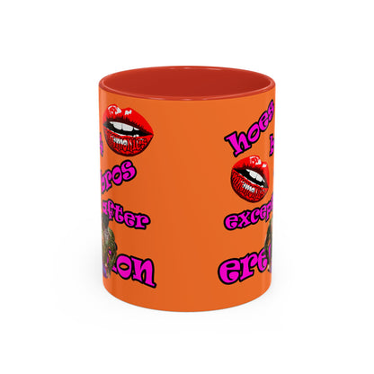 hoes b4 bros - Accent Mug (crusta)