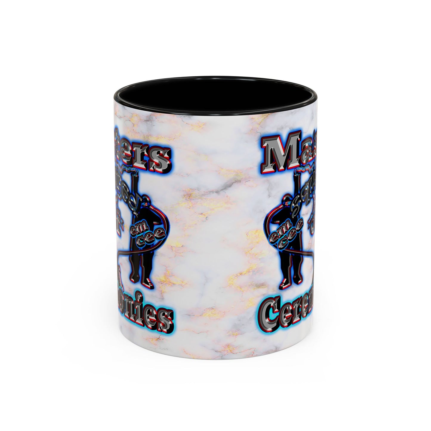 em cee squared - Accent Mug (white marble)
