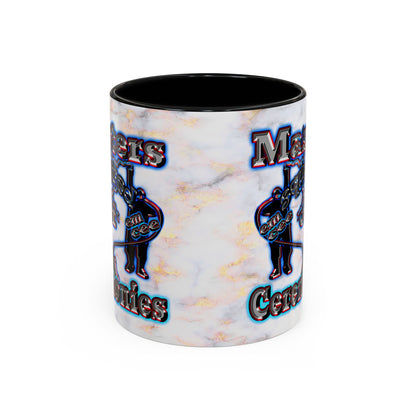 em cee squared - Accent Mug (white marble)