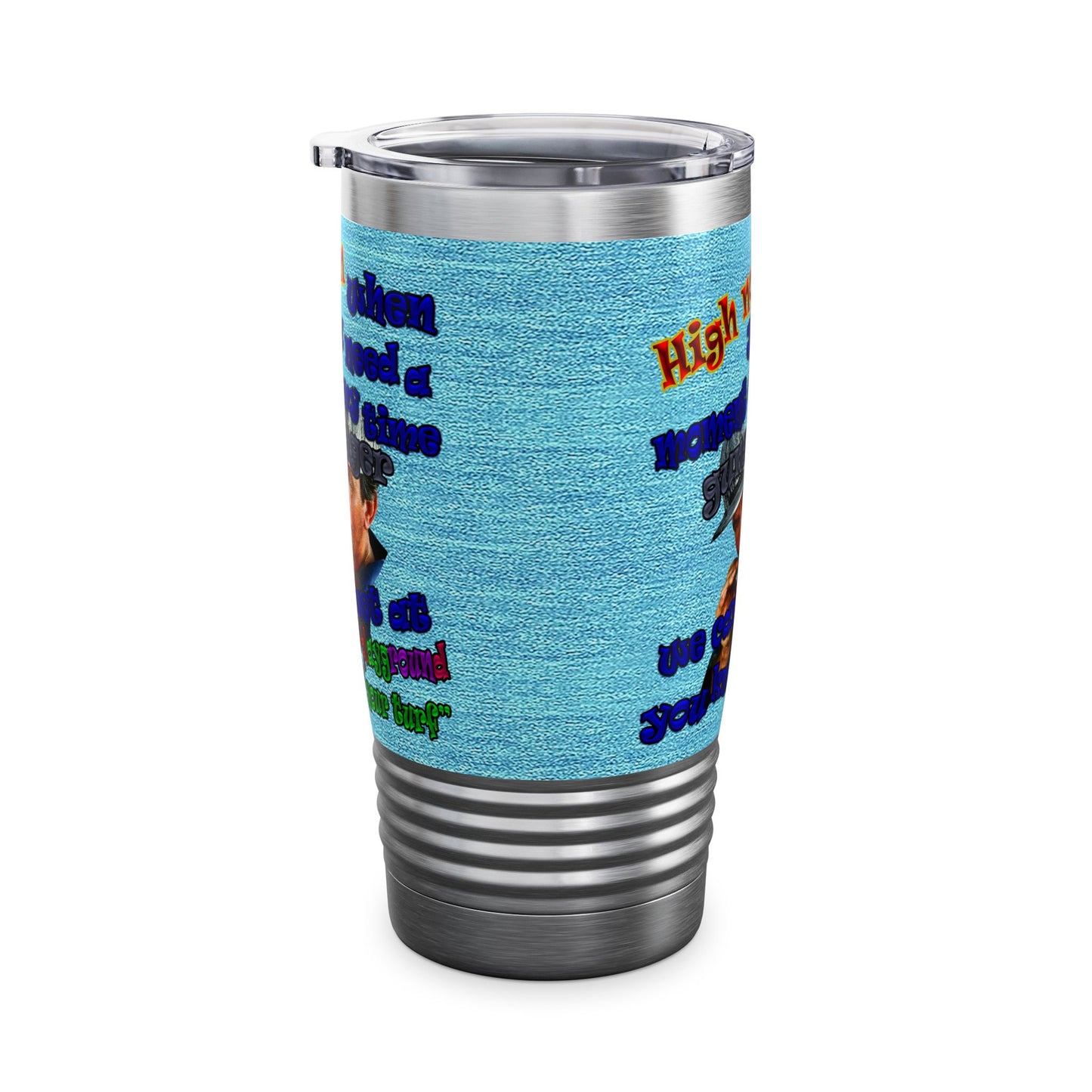 high noon - Ringneck Tumbler, 20oz (faded blue)