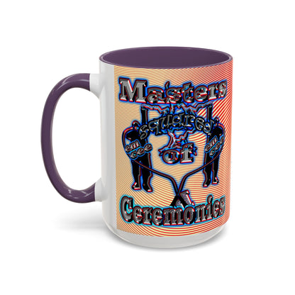 em cee squared - Accent Mug (yellow-orange wave)