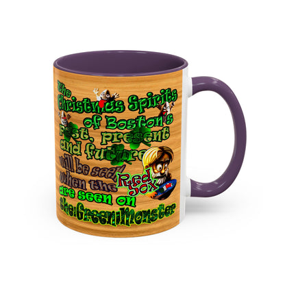 christmas spirits of boston - Accent Mug (butterscotch wood finish)