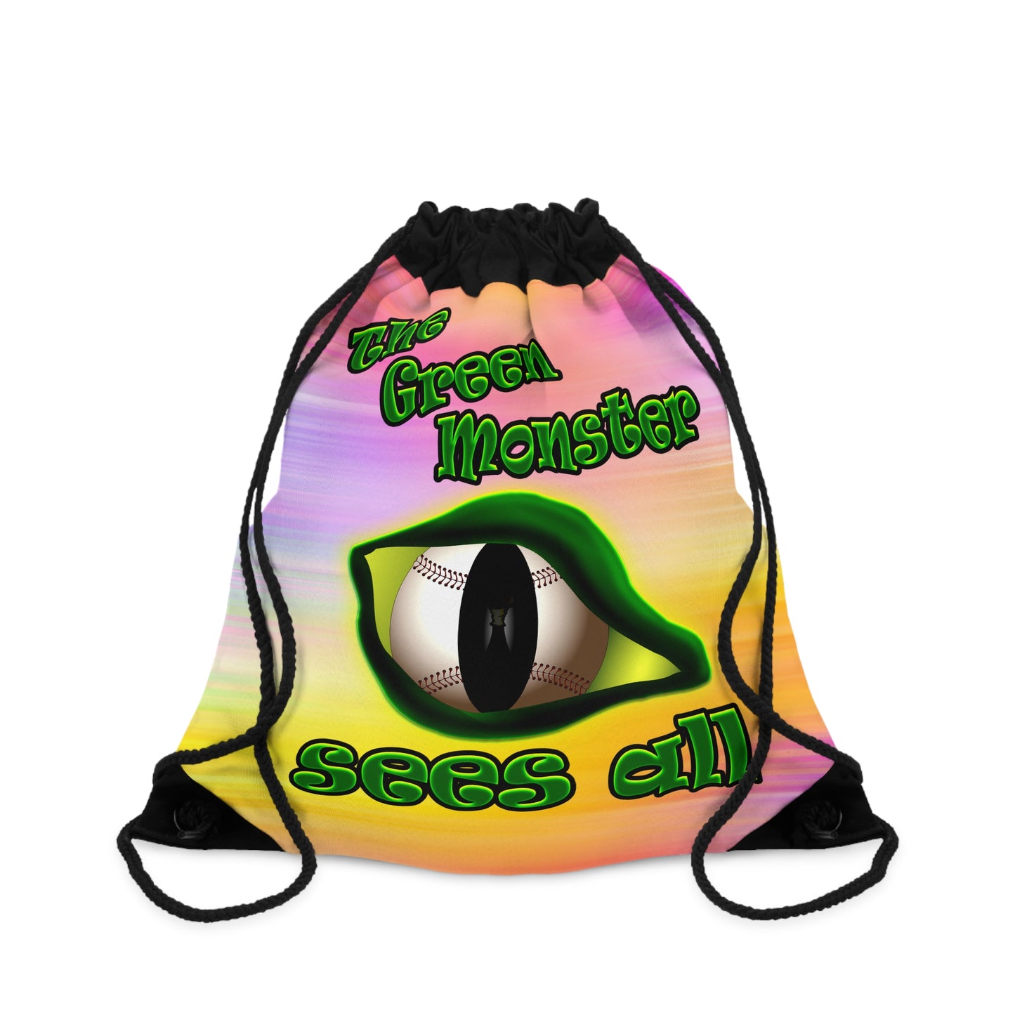 green monster - Drawstring Bag (color blur)