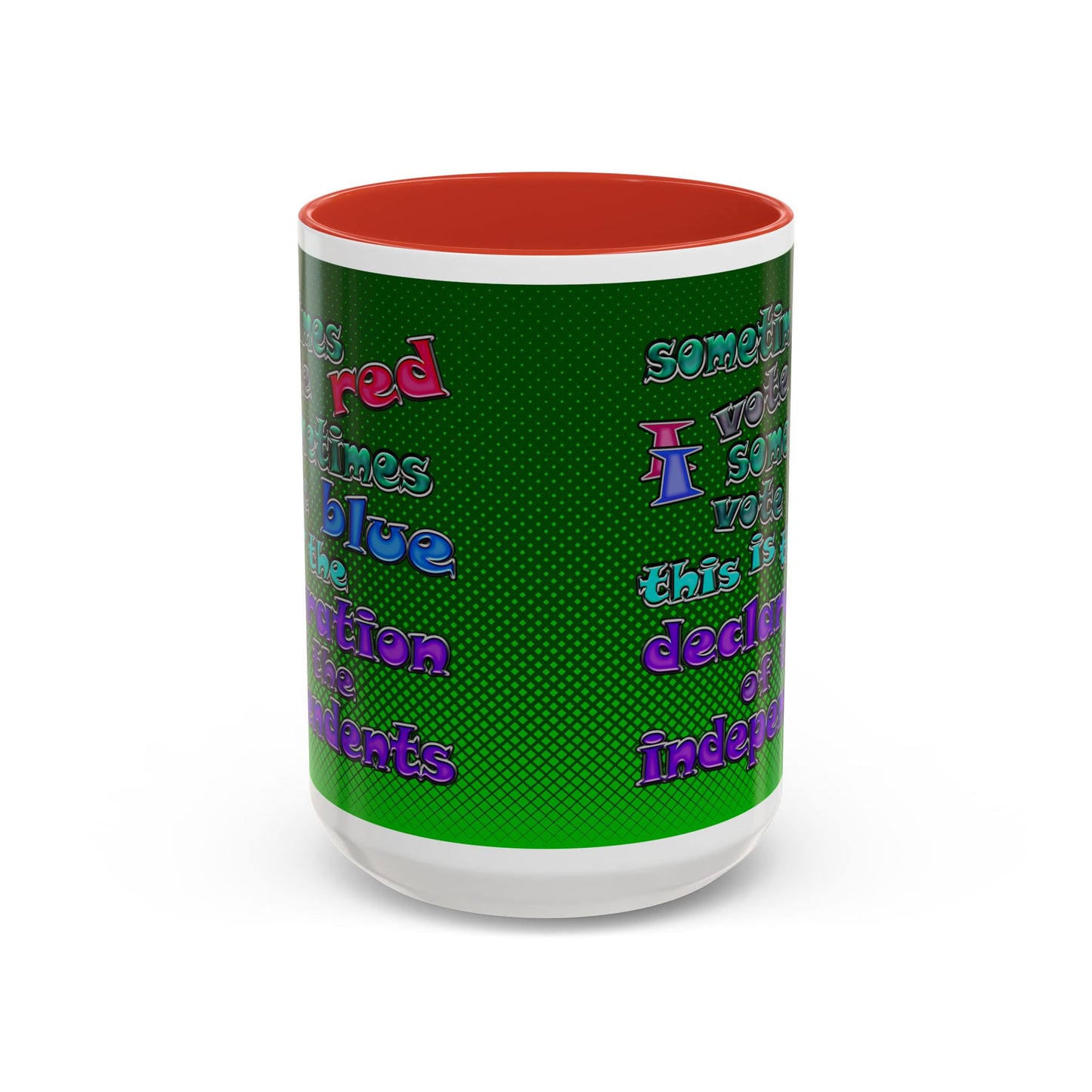 declaration of the independents - Accent Mug (logo green)