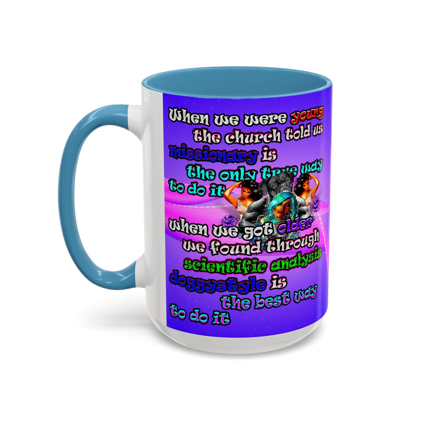 doggystyle - Accent Mug (purple-pink wave)