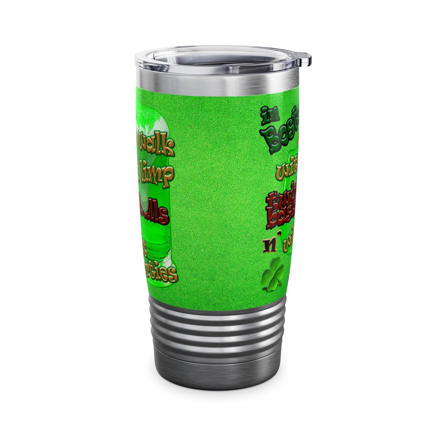 celtics logo - Ringneck Tumbler, 20oz (green turf)