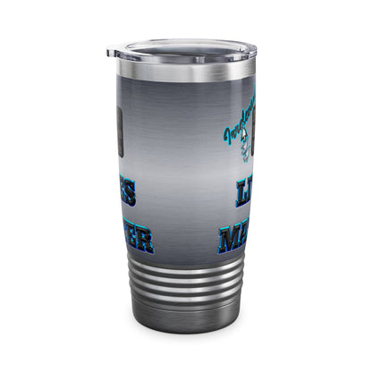 irrelevant - Ringneck Tumbler, 20oz (brushed nickel)