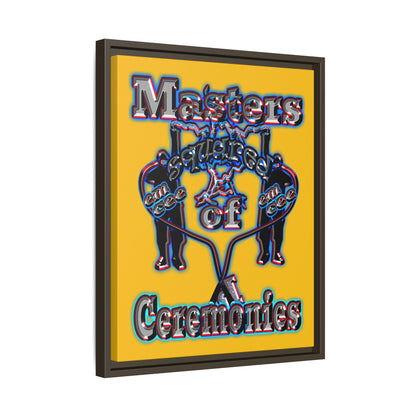 em cee squared - framed canvas art (yellow)