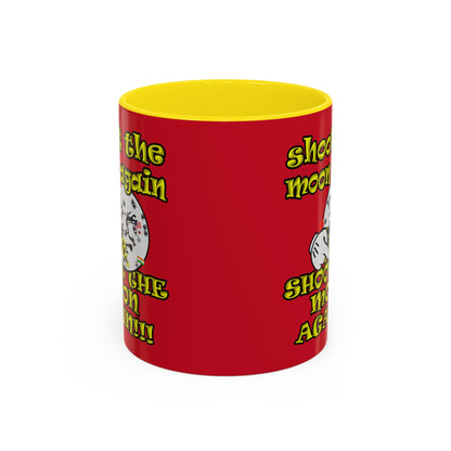 shoot the moon again - Accent Mug (dark red)