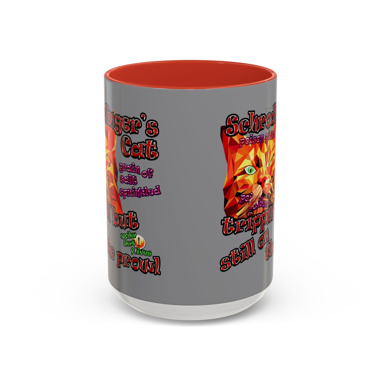 schrodinger's cat - Accent Mug (grey)