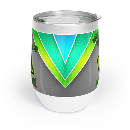 green monster - Chill Wine Tumbler (rainbow split)