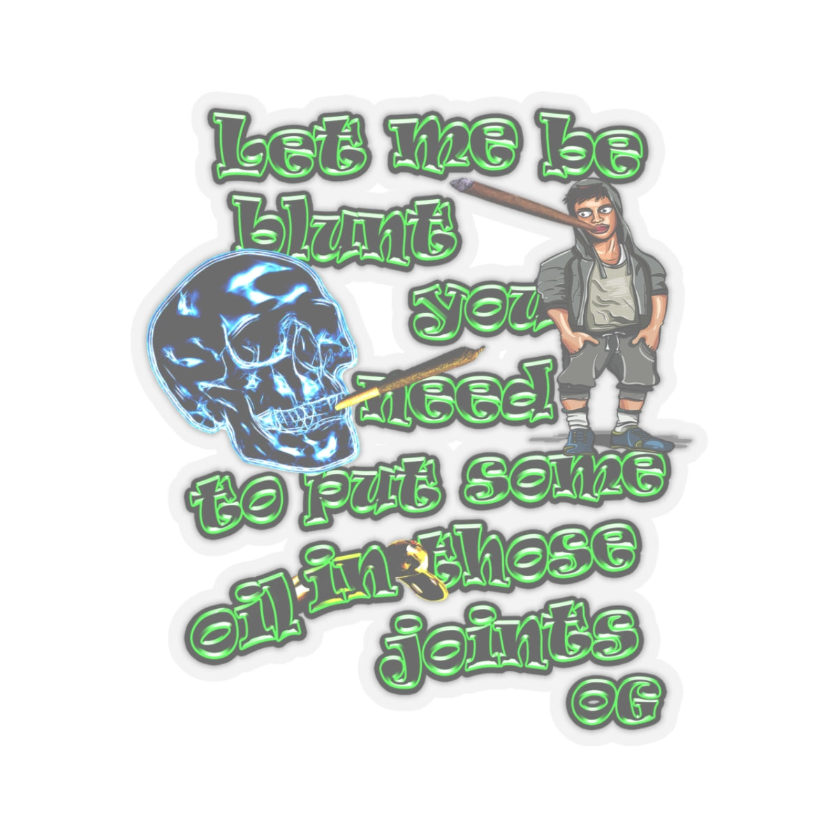 og - Kiss-Cut Stickers