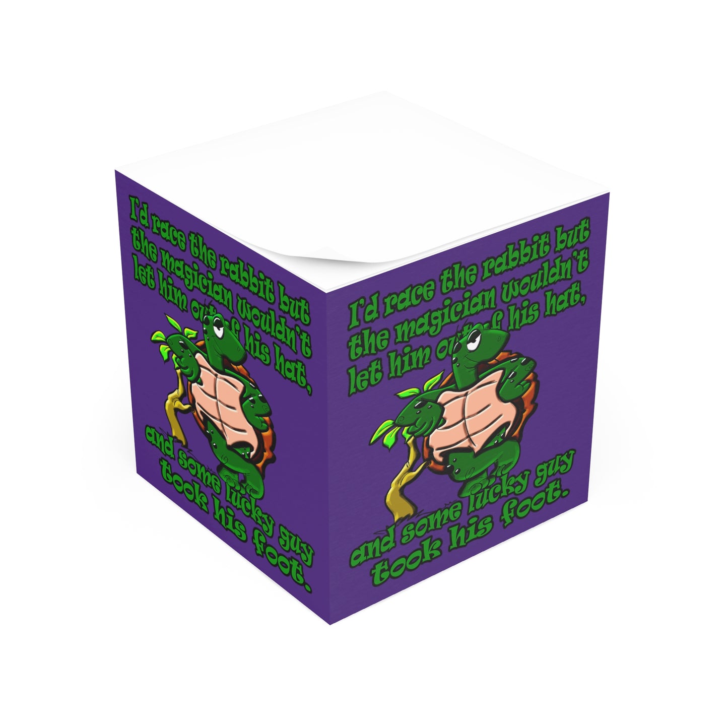 turtle race - note cube (purple)