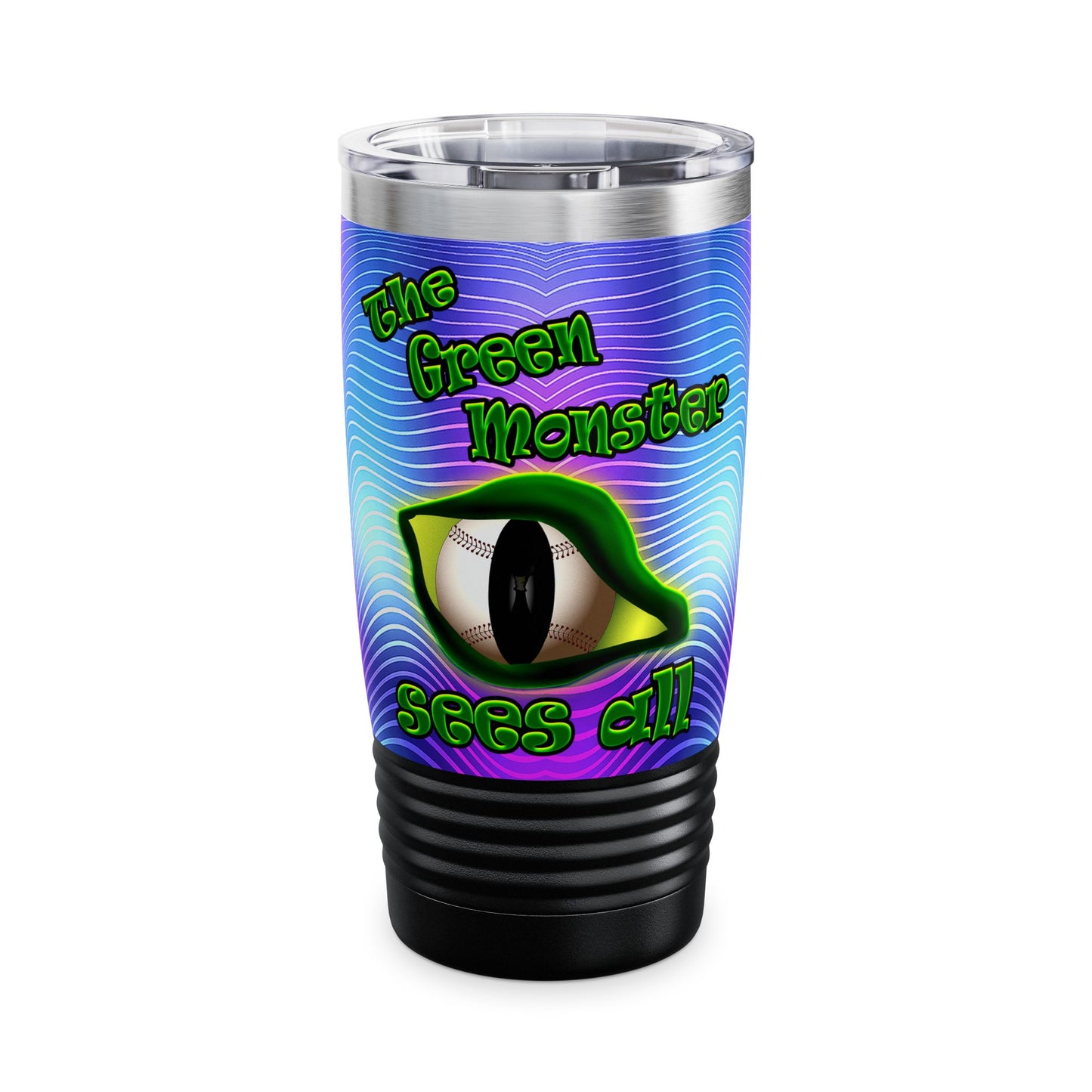 green monster - Ringneck Tumbler, 20oz (purple wave)