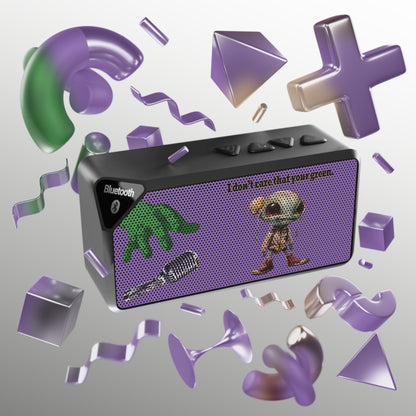 I don't care that your green - Jabba Bluetooth Speaker (light purple)