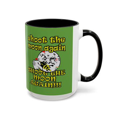 shoot the moon again - Accent Mug (green)