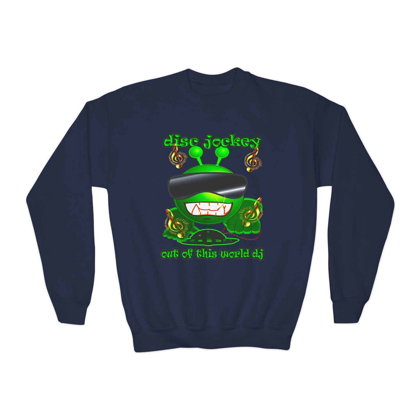 disc jockey - Youth Crewneck Sweatshirt