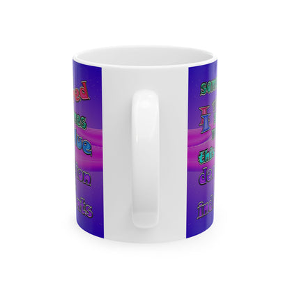 declaration of the independents - White Mug (purple-pink wave)