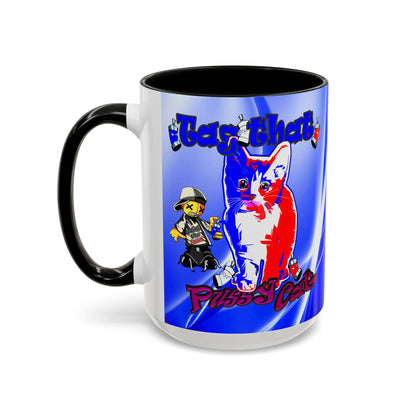 tag that - Accent Mug (blue-white wave)