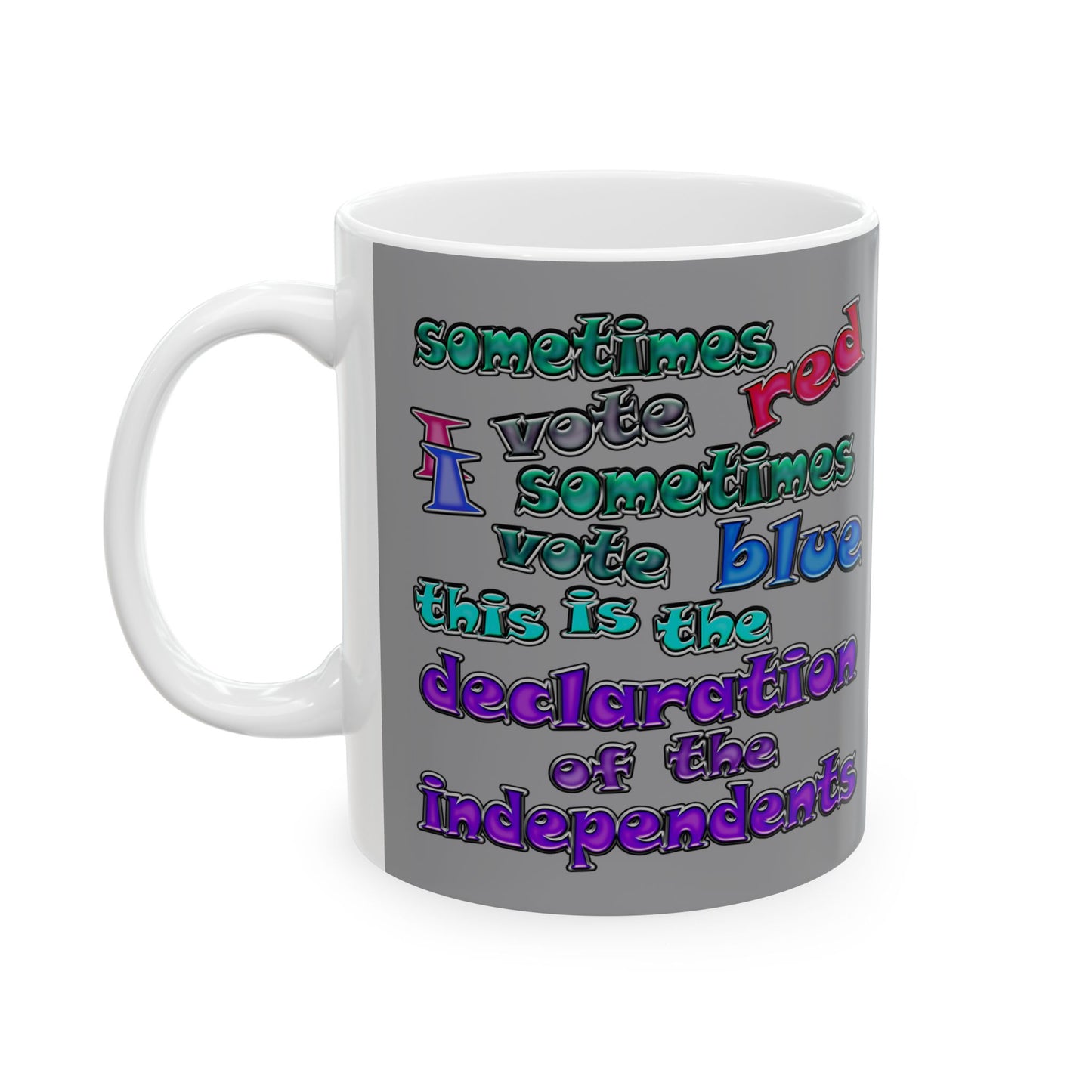 declaration of the independents - White Mug (grey)