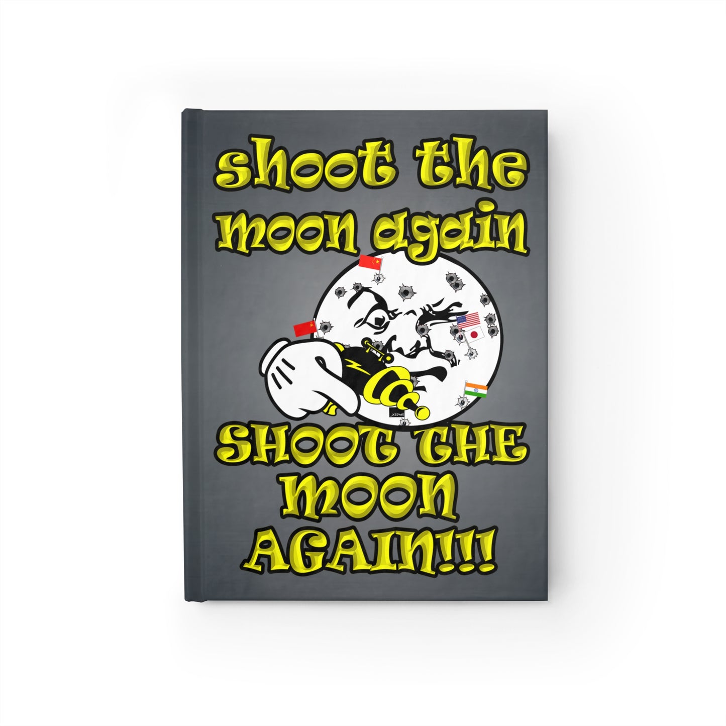 shoot the moon again - journal-blank (grey-light grey)