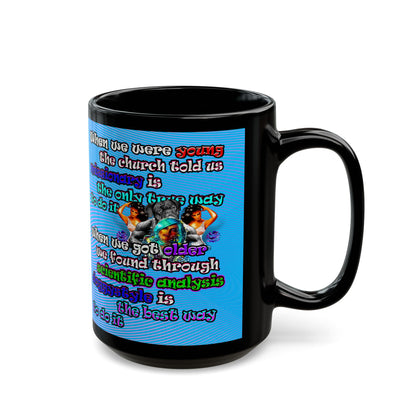 doggystyle - Black Mug (light blue-purple wave)
