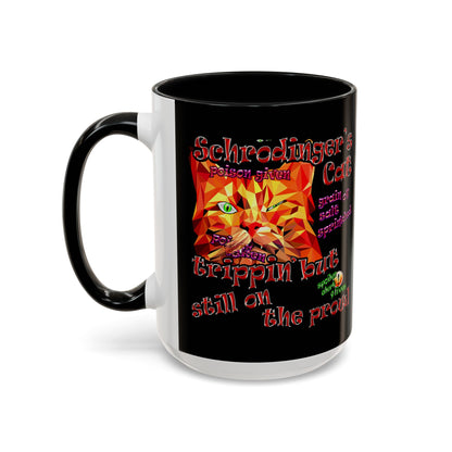 schrodinger's cat - Accent Mug (black)