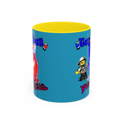 tag that - Accent Mug (turquoise)