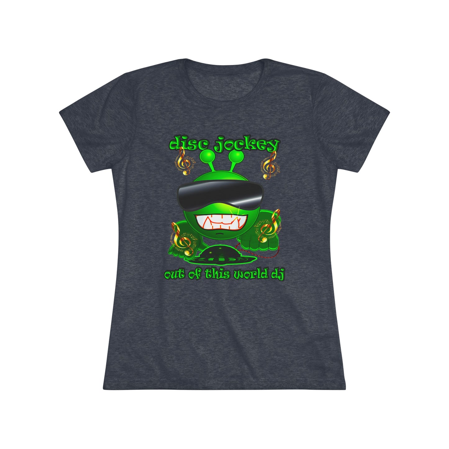 disc jockey - Women's Triblend Tee