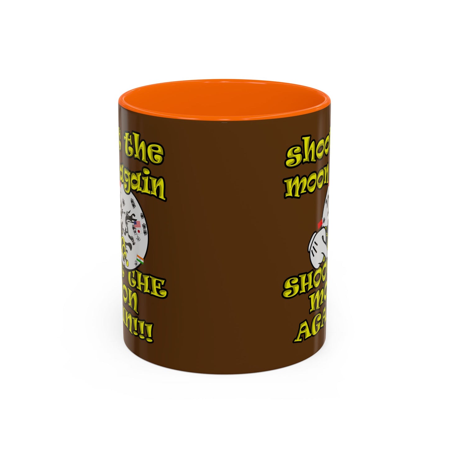 shoot the moon again - Accent Mug (brown)