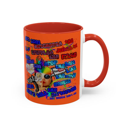drop the beat - Accent Mug (orange)