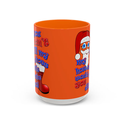 santa's shoes - Accent Mug (orange)