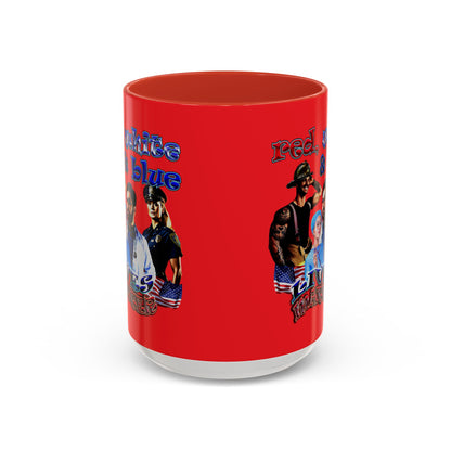 rw&b lives matter - Accent Mug (red)