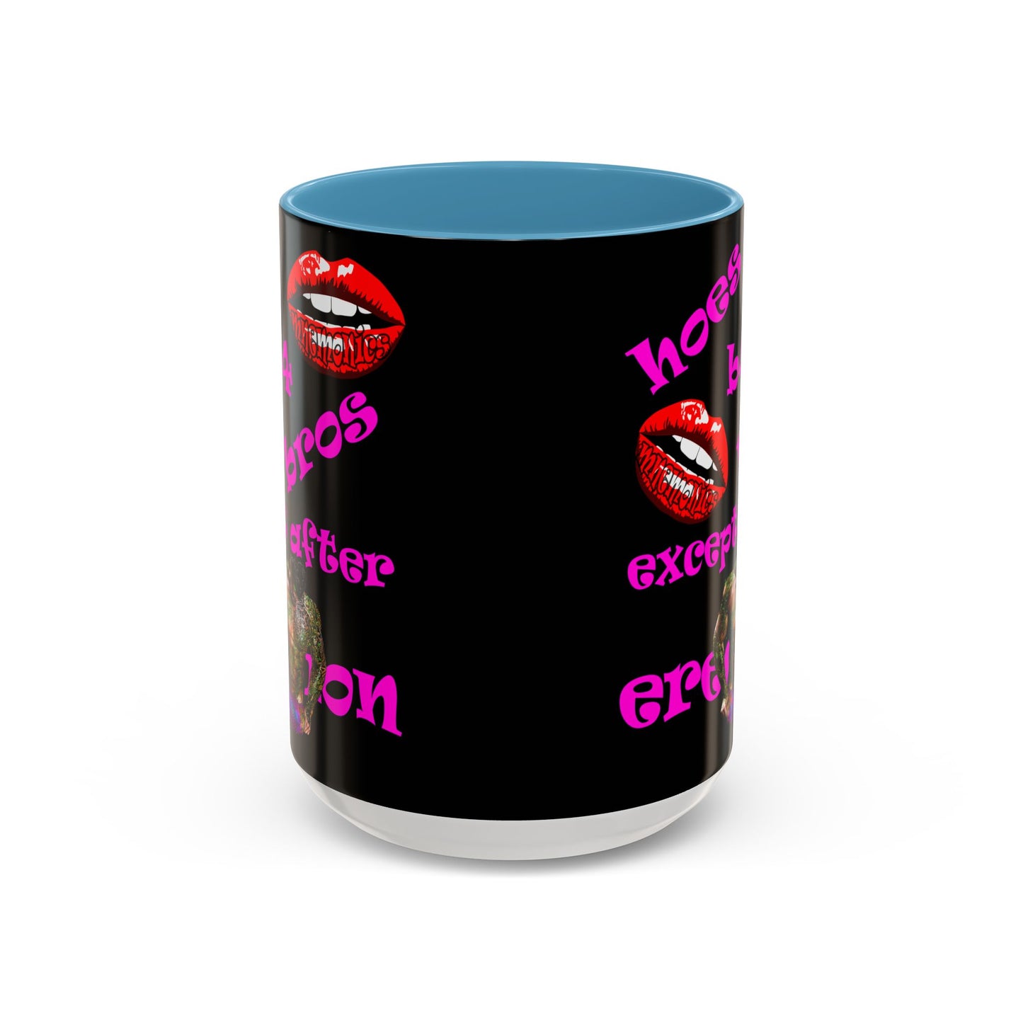 hoes b4 bros - Accent Mug (black)