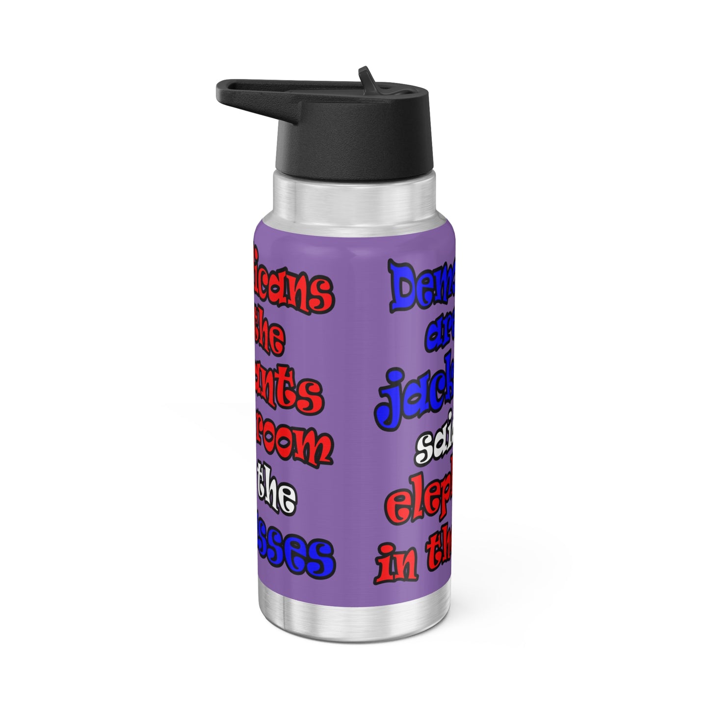 donkeys and elephants - Gator Tumbler, 32oz (light purple)