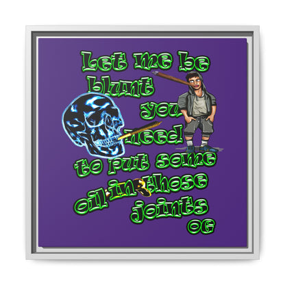 og - framed canvas art (purple)