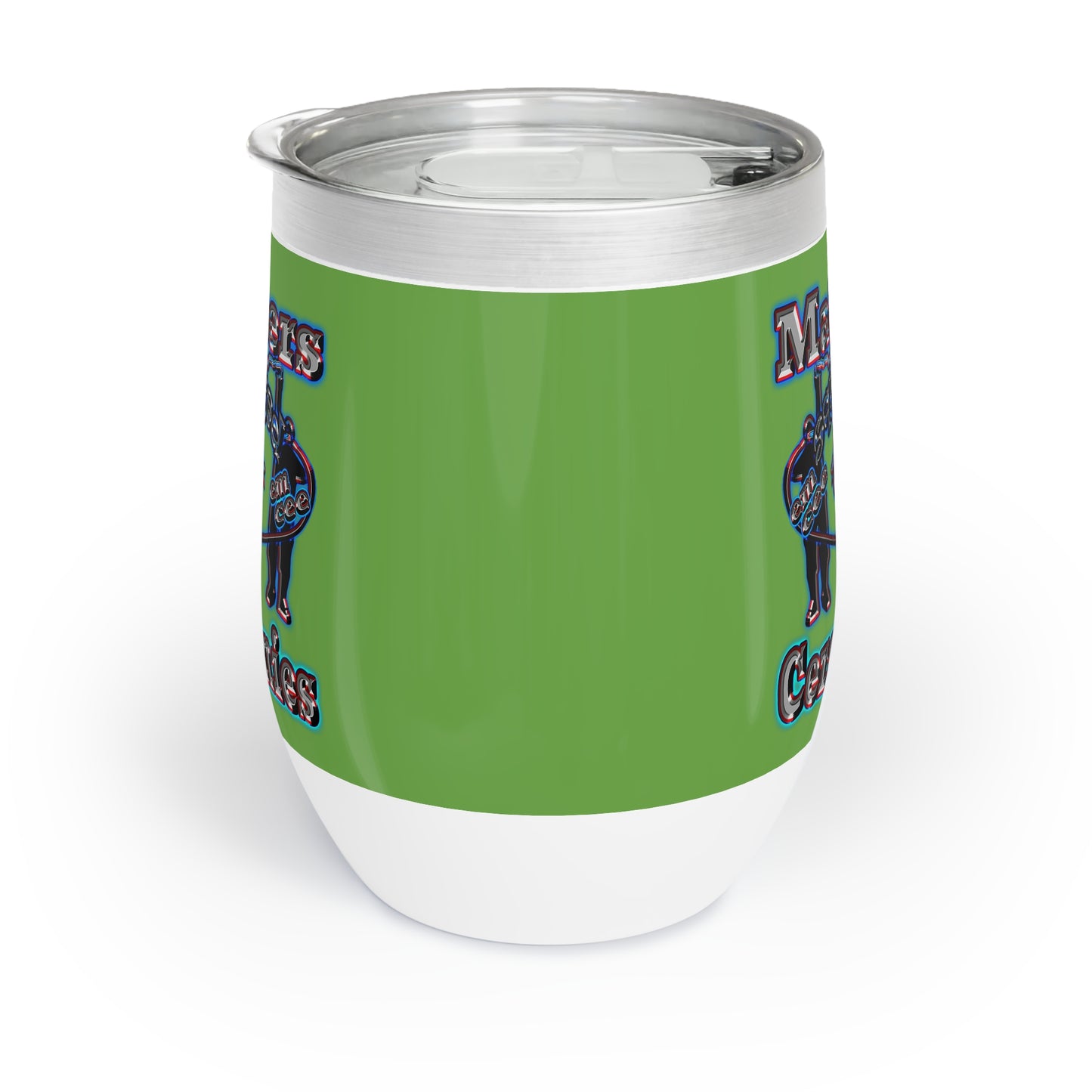 em cee squared - Chill Wine Tumbler (green)