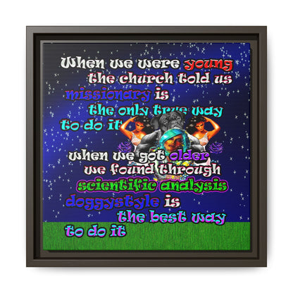 doggystyle - framed canvas art ('snoops' background)