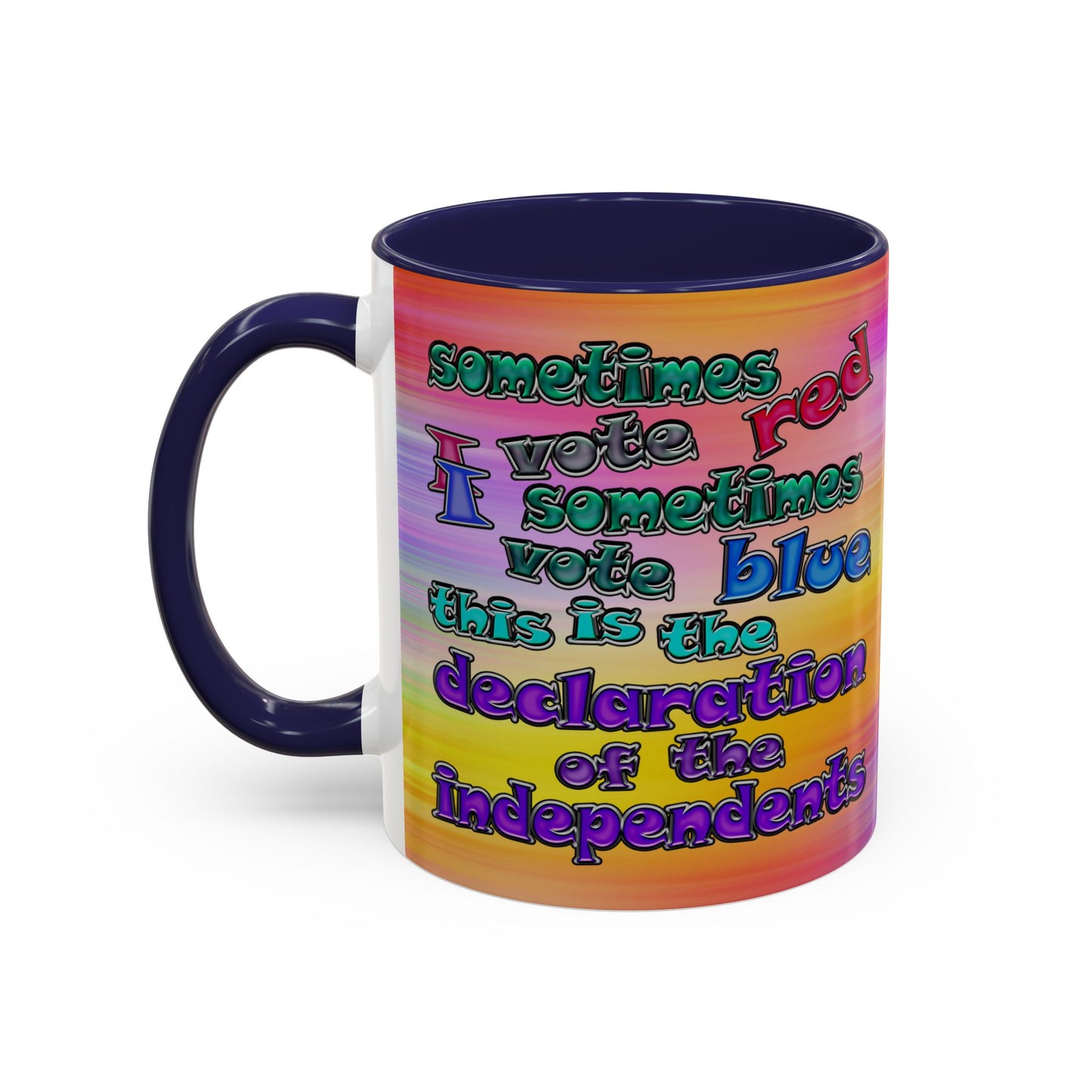 declaration of the independents - Accent Mug (color blur)