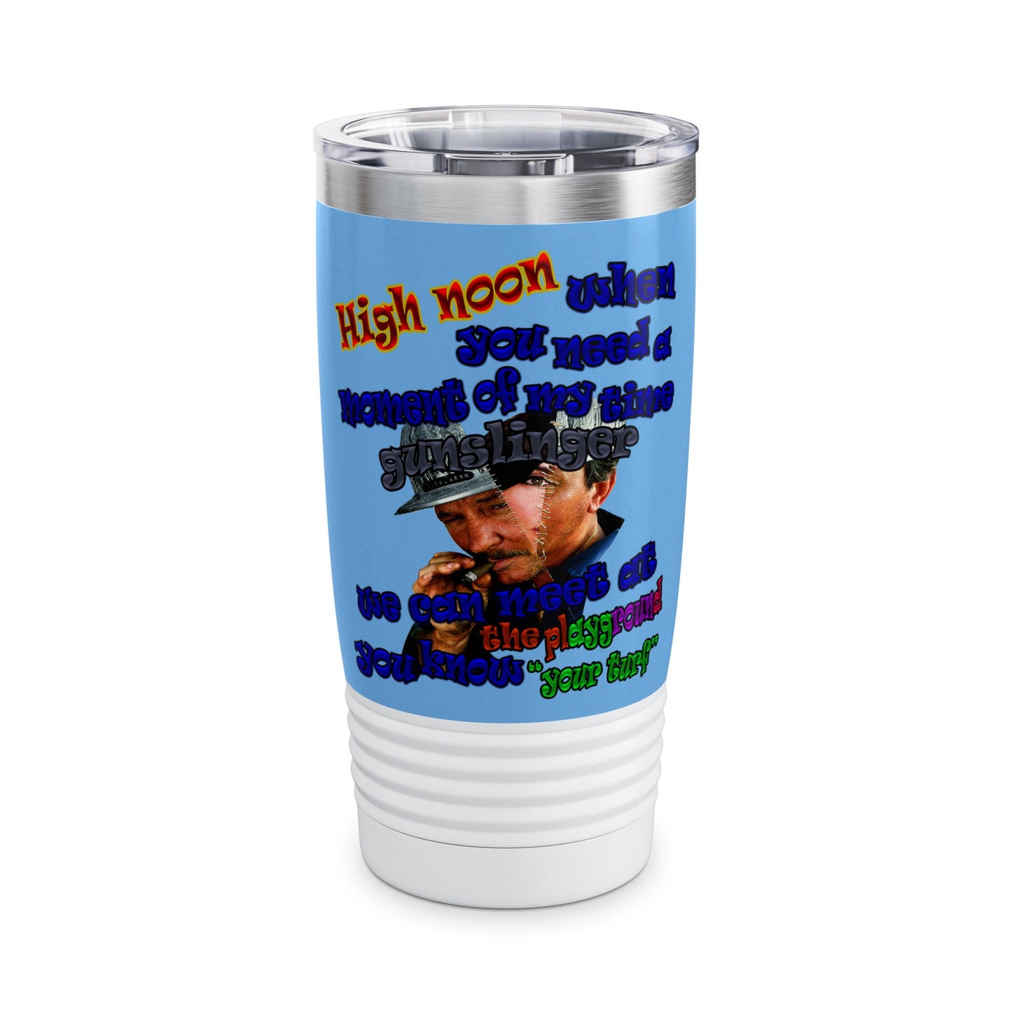 high noon - Ringneck Tumbler, 20oz (light blue)