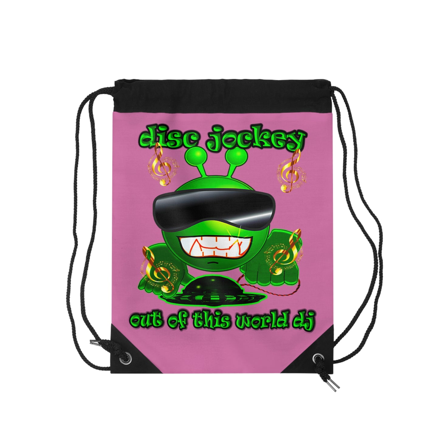 disc jockey - Drawstring Bag (light pink)