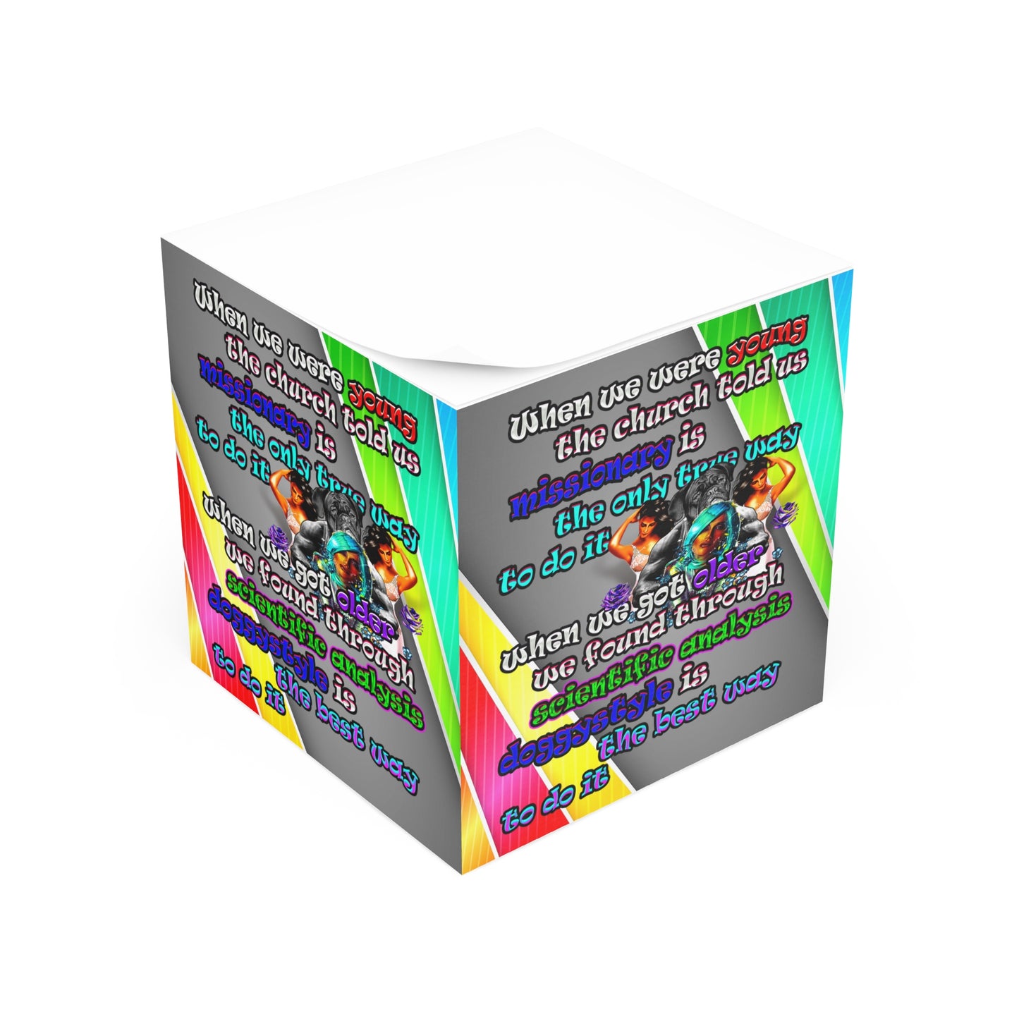 doggystyle - note cube (rainbow split)