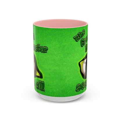 green monster - Accent Mug (green turf)