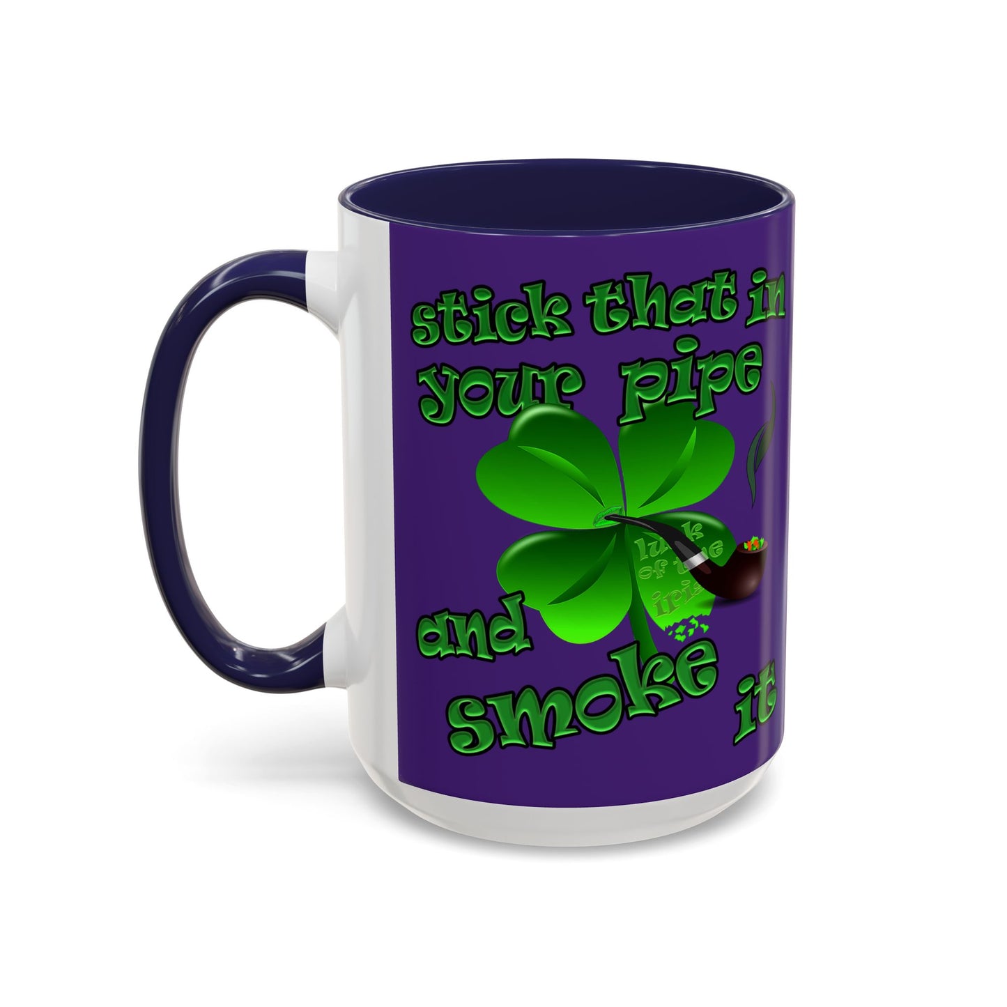 celtics logo - Accent Mug (purple)